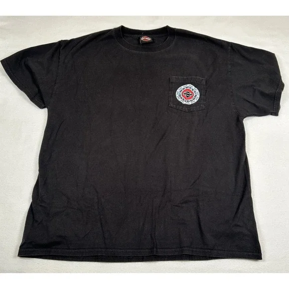Vtg 2000 Harley-Davidson Myrtle Beach SC Pocket T-Shirt Black Mens XL - Picture 6 of 6